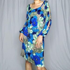 Y2k vintage Tibi floral midi dress